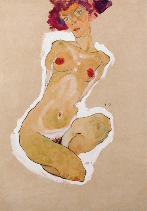 Egon Schiele's Seated Woman with Red Hair