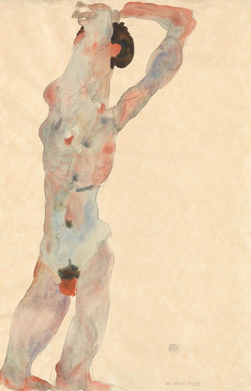 Egon Schiele Nude Study