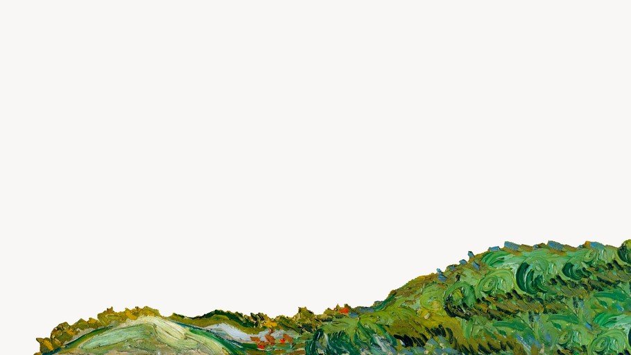 Impressionist Landscape Painting with Rolling Hills