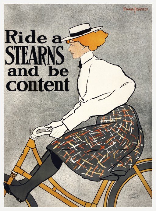 Ride a Stearns and Be Content Poster